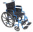 Drive Medical Blue Streak Wheelchair Desk Length Arm Flip Back, Padded Arm Style Mag Wheel Black 18 Inch Seat Width 250 lbs. Weight Capacity - BLS18FBD-SF