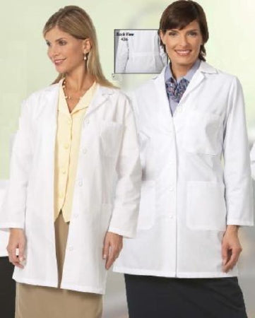 Fashion Seal Uniforms - Lab Jacket White X-Small Hip Length Reusable - 436-2XS