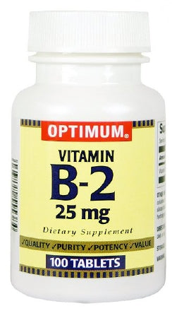 Magno - Humphries Optimum Vitamin Supplement Vitamin B2 25 mg Strength Tablet 100 per Bottle - 43292055538
