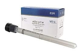Elitech Group Inc Excyte Vacuum Tube Venous Blood Collection Tube Erythrocyte Sedimentation Rate (ESR) Sodium Citrate Additive 120 mm Length 1.36 mL Black Conventional Closure Plastic Tube - EP-10605