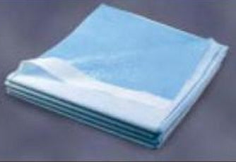 Tidi Products Stretcher Sheet Flat 40 X 90 Inch Blue Tissue / Poly Disposable - 359