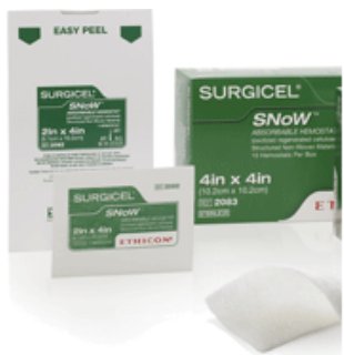 Surgicel SNoW - Hemostatic Dressing 4 X 4 Inch 10 per Pack Individual Packet Sterile - 2083