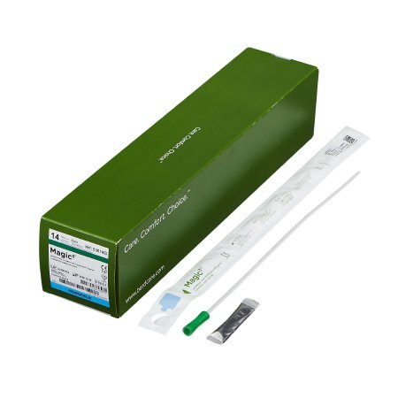 Magic3 - Urethral Catheter Straight Tip Hydrophilic Coated Silicone 14 Fr. 16 Inch - 53614G
