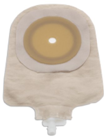 Hollister Urostomy Pouch One-Piece System 9 Inch Length 1-1/2 Inch Stoma Flat, Pre-Cut - 8443