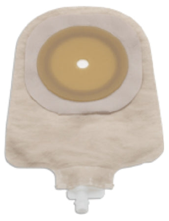 Hollister - Urostomy Pouch One-Piece System 9 Inch Length 1-1/2 Inch Stoma Flat, Pre-Cut - 8443