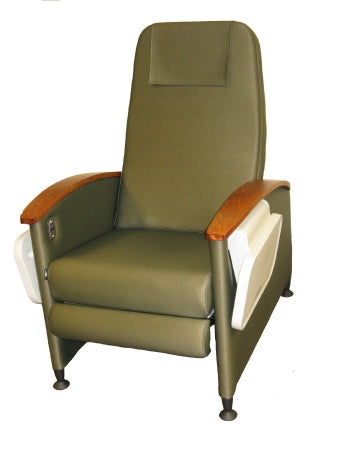 Winco Designer Care Cliner Clinical Recliner Gray 3 Inch Caster 3 Inch Caster - 6700-07