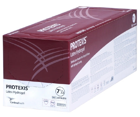 Cardinal Protexis Latex Hydrogel Surgical Glove Size 6.5 Sterile Latex Standard Cuff Length Smooth Translucent Yellow Not Chemo Approved - 2D72LS65
