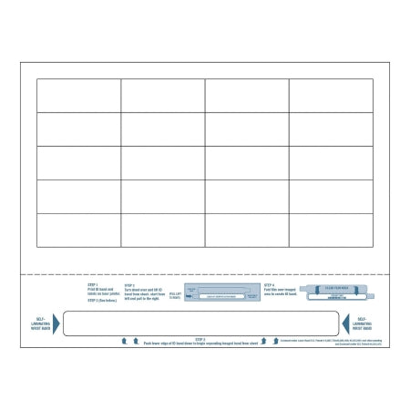 DuraPrint - Identification Wristband with Shield Laser Print Adhesive Closure Without Legend - Medline - LSL207
