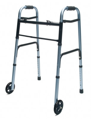 Graham-Field Lumex Everyday Dual Release Folding Walker Aluminum Frame 300 lbs. Weight Capacity 32 to 39 Inch Height - 716270A-4