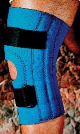 Sport-Aid - Knee Sleeve 2X-Large 19 to 21 Inch Knee Circumference 12-1/2 Inch Length Left or Right Knee - SA9067 BLU 2XL