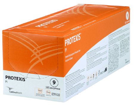 Protexis PI - Surgical Glove Size 7 Sterile Pair Polyisoprene Extended Cuff Length Smooth Ivory Chemo Tested - 2D72PT70X