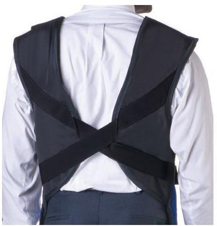 Wolf X-Ray - X-Ray Apron with Thyroid Collar Black Coat Style X-Large - 63012TC-25