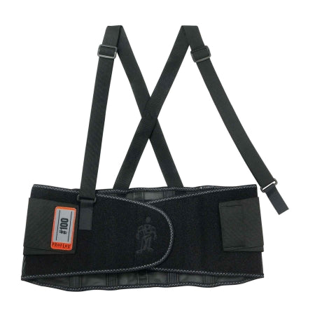 ProFlex 100 Economy - Worker Back Support with Suspenders Large Hook and Loop Closure 35 to 39 Inch Waist Circumference 8 Inch Height Adult - 11384