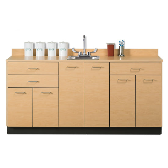 Clinton Industries CABINET, BASE 6DOORS/3DRAWERS MAPLE - 8072-1MP