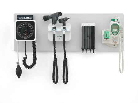 Welch Allyn Green Series 777 Integrated Wall System GS 777 Wall Transformer, PanOptic Ophthalmoscope, Diagnostic MacroView Otoscope, Wall Mounting Bracket - 77794-2MPLXI
