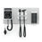 Welch Allyn Green Series 777 Integrated Wall System GS 777 Wall Transformer, Coaxial Ophthalmoscope, Diagnostic MacroView Otoscope, Wall Aneroid - 77796-