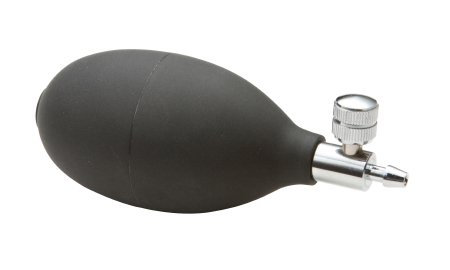 McKesson McKesson Blood Pressure Unit Inflation Bulb and Valve Standard Black Bulb with Chrome-plated Deflation Valve Most Aneroid Sphygmomanometers - 01-875NG