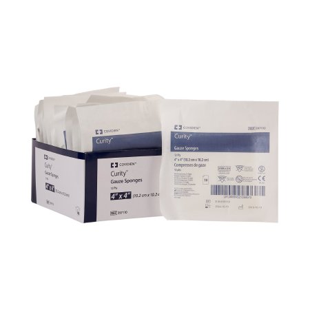 Curity - USP Type VII Gauze Sponge Gauze 12-Ply 4 X 4 Inch Square Sterile - 397110