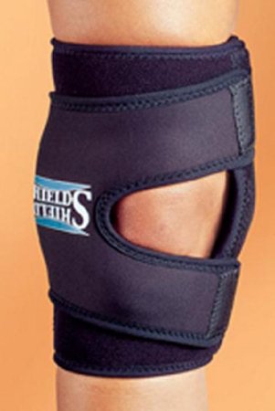 Shields - Knee Brace Medium 14 to 16 Inch Thigh Circumference 12 Inch Length Left or Right Knee - 5675-BLK-M