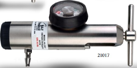 B & F Medical - Oxygen Regulator Click Style w/o Gauge 0 - 15 LPM Barb Outlet CGA-870 - 21007