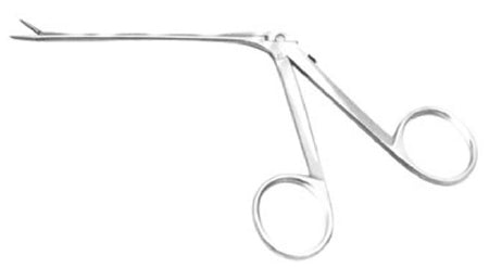 Bausch & Lomb Bausch+Lomb Strut Forceps House 5-5/16 Inch Stainless Steel NonSterile Finger Ring Handle Straight 6mm Smooth Jaws - N1705 60