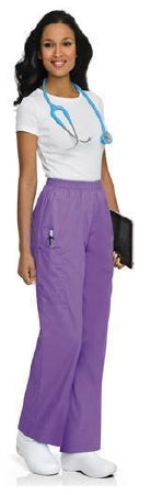Landau Uniforms - Scrub Pants Cargo Small / Petite Orchid Female - 83221ORCHDPETSM