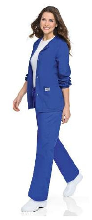 Landau Uniforms - Warm-Up Jacket Royal Blue Large Hip Length Reusable - 75221ROYALLG