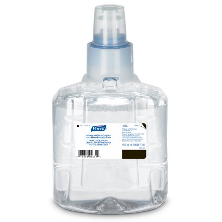 GOJO Purell Advanced Hand Sanitizer 1,200 mL Ethyl Alcohol Foaming Dispenser Refill Bottle - 5392-02