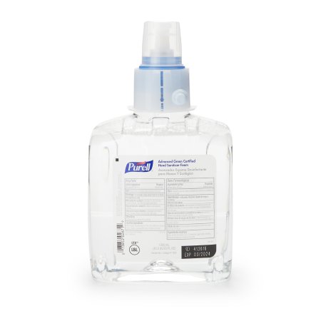 Purell Advanced Green Certified - Hand Sanitizer 1,200 mL Ethyl Alcohol Foaming Dispenser Refill Bottle - 1904-02