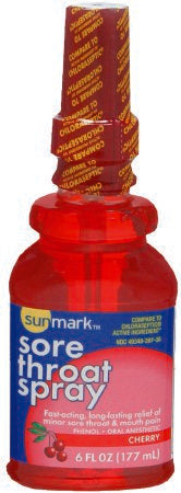 McKesson sunmark Sore Throat Relief 1.4% Strength Oral Spray 6 oz. - 49348099136