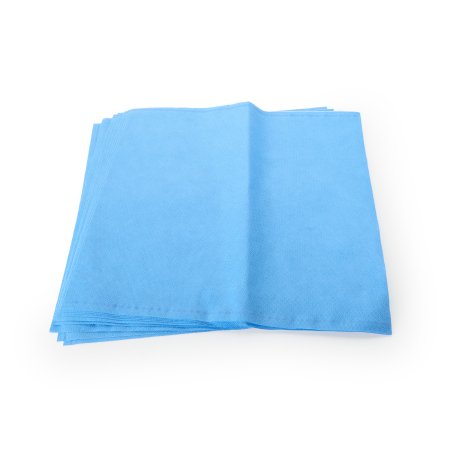QUICK CHECK* H500 - Sterilization Wrap White / Blue 24 X 24 Inch Dual Layer SMS Polypropylene Steam / EO Gas / Hydrogen Peroxide - 34162