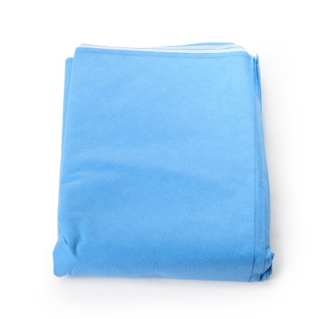 QUICK CHECK* H500 - Sterilization Wrap White / Blue 48 X 48 Inch Dual Layer SMS Polypropylene Steam / EO Gas / Hydrogen Peroxide - O&M Halyard - 34148