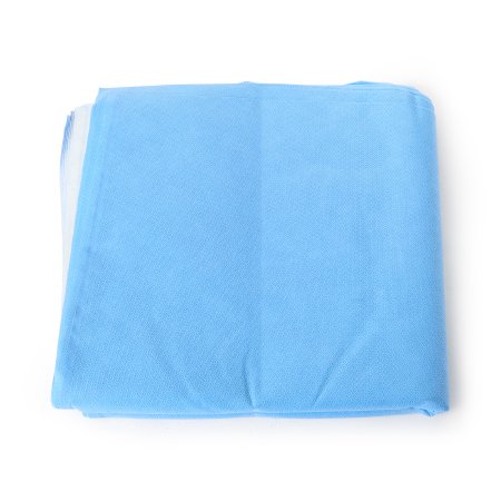 QUICK CHECK* H400 - Sterilization Wrap White / Blue 36 X 36 Inch Dual Layer SMS Polypropylene Steam / EO Gas / Hydrogen Peroxide - 34158