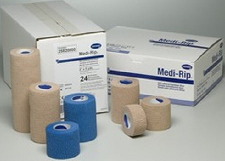 Hartmann Medi-Rip Cohesive Bandage 1-1/2 Inch X 5 Yard Standard Compression Self-adherent Closure Tan NonSterile - 70000599