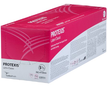 Cardinal Protexis Latex Classic Surgical Glove Size 7 Sterile Latex Standard Cuff Length Smooth Cream Not Chemo Approved - 2D72N70X