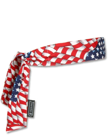 Ergodyne Chill-Its Cooling Bandana Stars and Stripes One Size - 12303