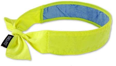 Ergodyne Chill-Its Evaporative Cooling Bandana with Cooling Towel Lime One Size - 12566