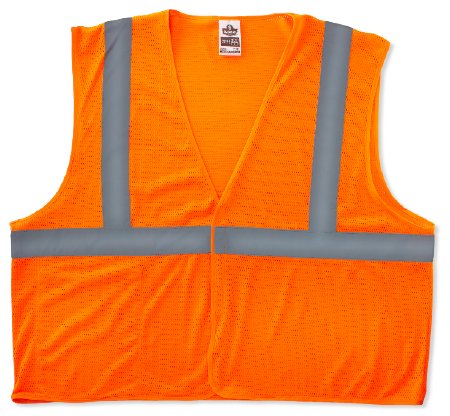 GloWear 8210HL Class 2 - Safety Vest Small / Medium Orange 1 Pocket Unisex - 21013
