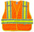 Ergodyne GloWear 8240HL Class 2 Safety Vest X-Large Orange 1 Pocket Unisex - 21386