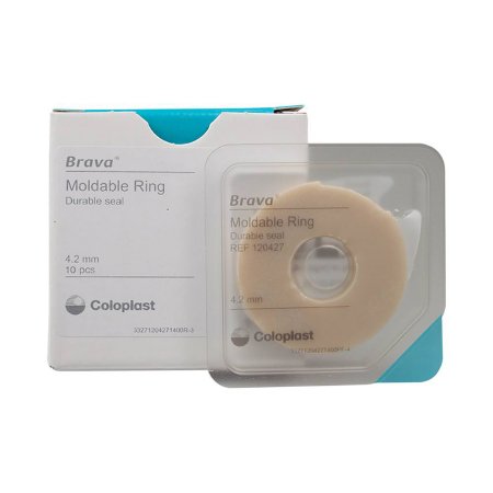 Brava Thick - Skin Barrier Ring Moldable, Standard Wear Adhesive without Tape Without Flange Universal System Hydrocolloid 4.2 mm Thick - 120427