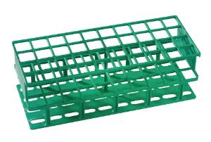 VWR - Test Tube Rack 20 Place 13 mm Tube Size Green 3-1/3 X 4-1/8 X 5-1/8 Inch - 89215-734