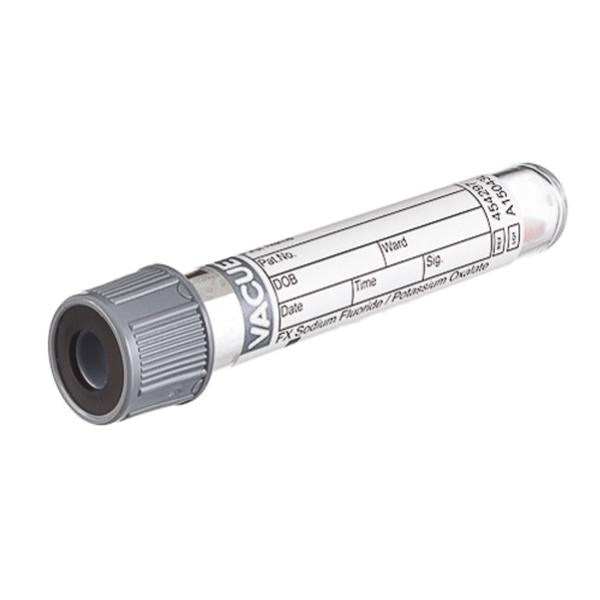 Greiner Vacuette Tube Ven Bc Vacuette 4Ml 13X75 Plstc Pot Ox/Sod Fl Gry/Blk 50/Pk, 24 Pk/Ca - 454297