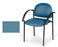 Hausmann Industries Comfort Plus Side Chair Nordic Blue Fixed Armrests Vinyl - 2158-704