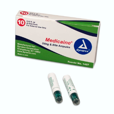 Dynarex Medicaine Sting and Bite Relief 6 mL Topical Swab Ampule - 1407