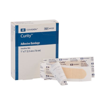 Curity Sensitive Skin - Adhesive Strip 1 X 3 Inch Plastic Rectangle Tan Sterile - 44122