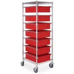 Nasco Healthcare - Bin Cart Chrome 21 X 24 X 69 Inch - Z45664