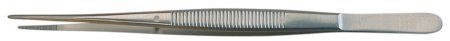 BR Surgical - Tissue Forceps Semken 5 Inch Length Surgical Grade Stainless Steel NonSterile NonLocking Thumb Handle Straight Serrated Tips - BR10-26012