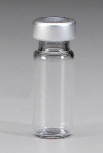 Health Care Logistics VIAL, GLASS EMPTY STR 2ML W/13MM SLVR CAP (25/BX) - 18497