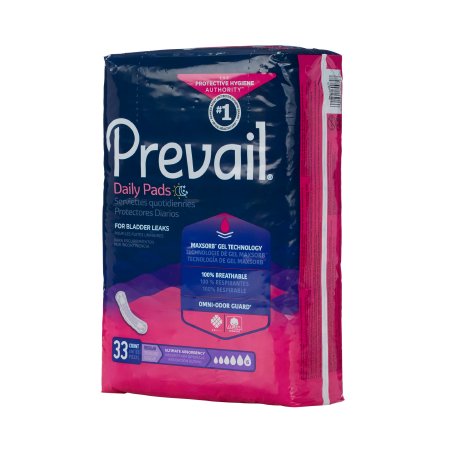 First Quality Prevail Dailyl Pads Ultimate Bladder Control Pad 16 Inch Length Heavy Absorbency Polymer One Size Fits Most Female Disposable - PV-923/1