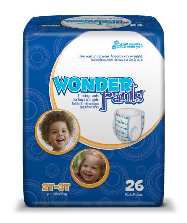 First Quality WonderPants Toddler Training Pants Pull On 2T to 3T Disposable Heavy Absorbency - WP7001/1